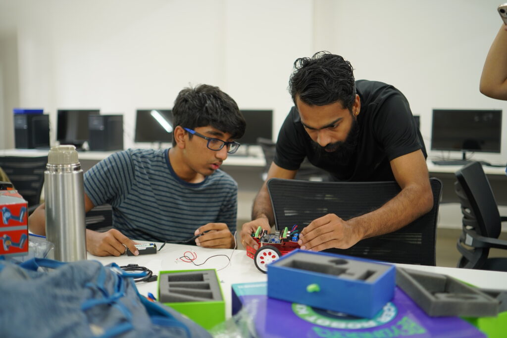 Students collaborating